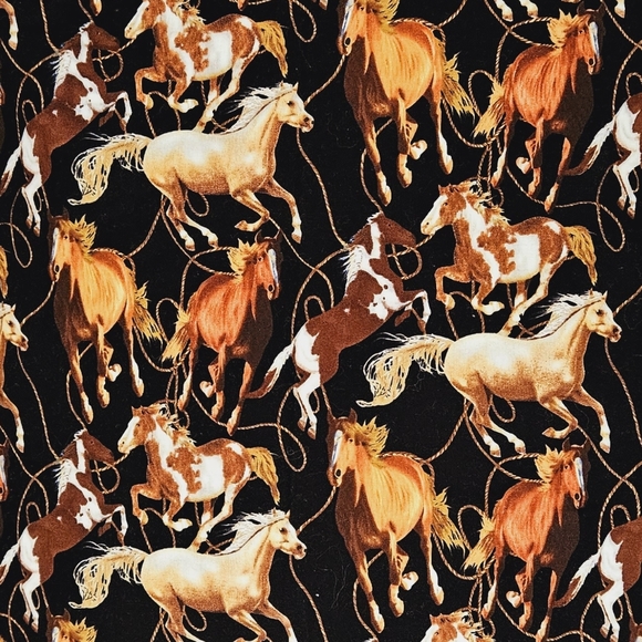 Western Wild Horse Queen Size Pillowcase Set - Picture 2 of 6